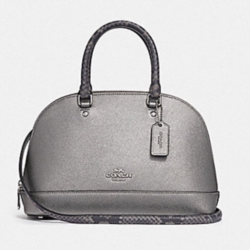 Coach Mini Sierra in Gunmetal - Brand New
